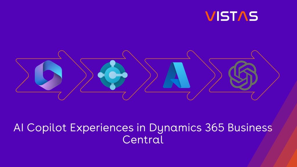 AI-enhanced experience in Dynamics 365 Business Central, showcasing automation, customer service, and decision-making improvements.